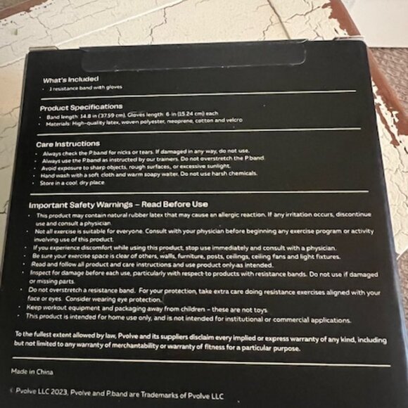 PVolve P.band (One resistance band with Gloves) - Picture 6 of 7